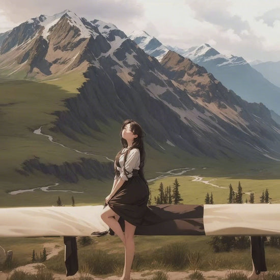 Girl in Mountain
