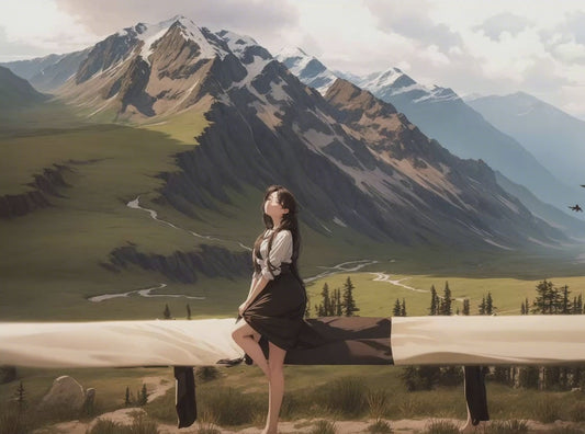 Girl in Mountain