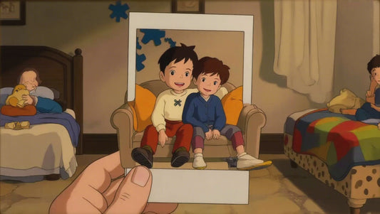 Poloroid Style Cartoon Child